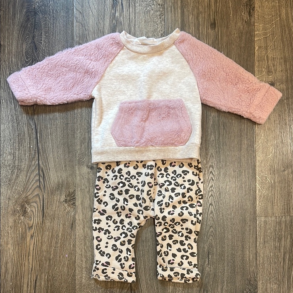 Rene Rofe Baby Pink and Cream Matching Set